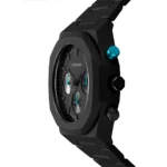 Orologio D1 Milano Polychrono Charcoal Black D1-PHBJ07 profilo