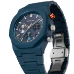 Orologio D1 Milano Polychrono Neptune Blue D1-PHBJ09 dettaglio