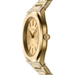 Orologio D1 Milano Ultra-Thin Gold Mellow D1-UHBL02 profilo