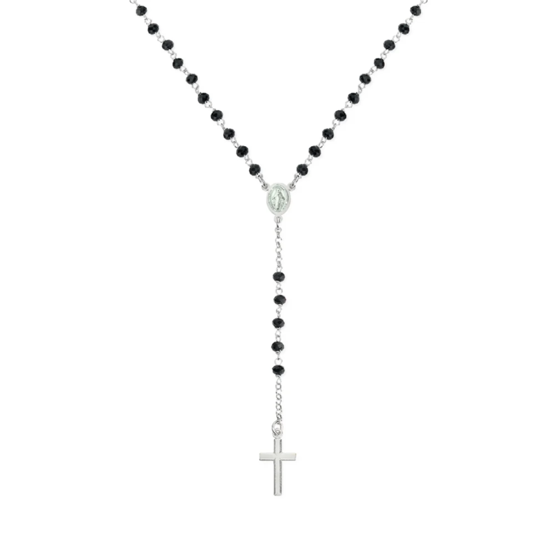 rosario-amen-classico-cristalli-argento-925-crobn4 Rosario Amen Classico Cristalli Argento 925 CROBN4