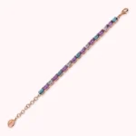 Bracciale Gioiello Tennis Bronzallure Prisma Gem Mosaico Blu WSBZ02290.BLU-SP esteso