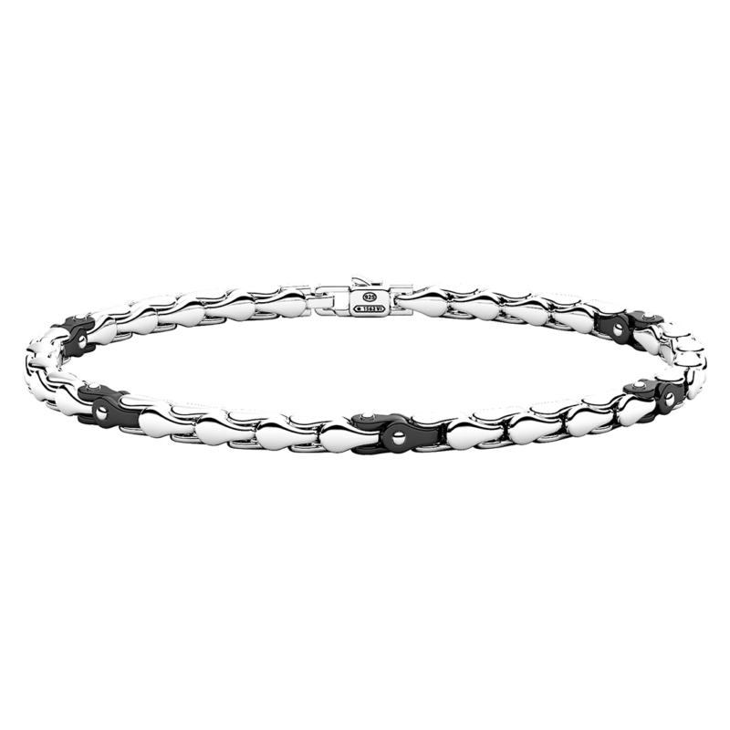 Bracciale Zancan Argento 925 e Rutenio Nero ESB413