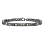 Bracciale Zancan Grumetta Titanio e Doratura ETB268G