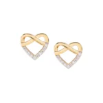Orecchini Amen Cuore in Argento 925 Dorato con Zirconi EHIGBZ