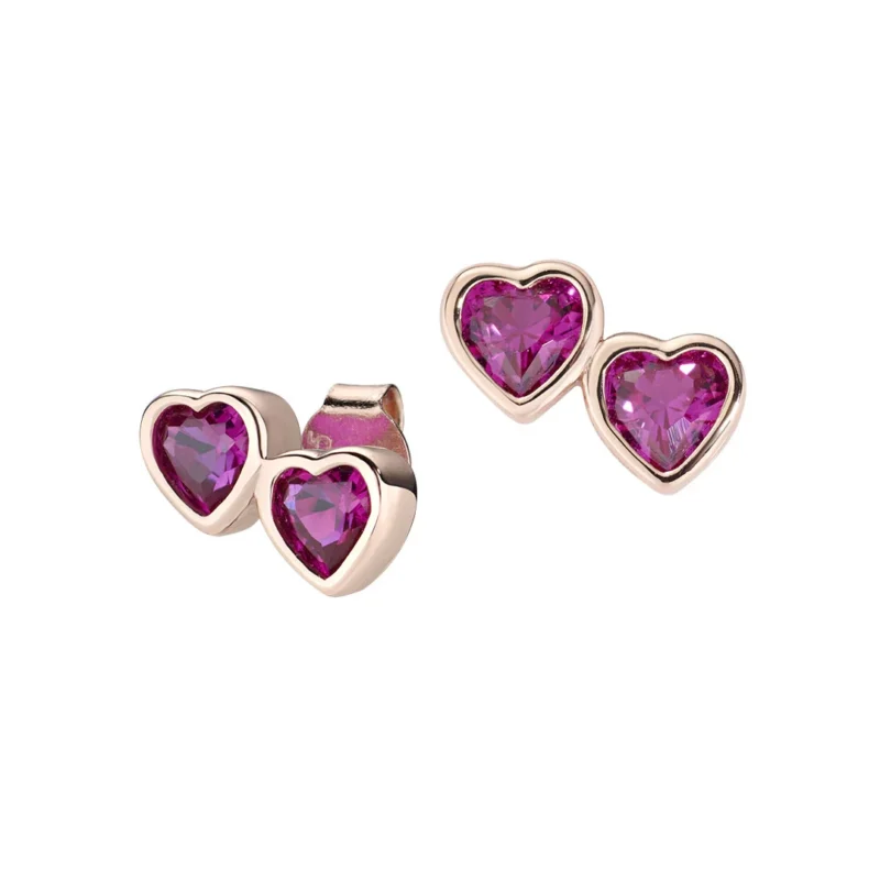 orecchini-amen-due-cuori-rubino-argento-925-rose-or2currz Orecchini Amen Due Cuori Rubino Argento 925 Rosé OR2CURRZ