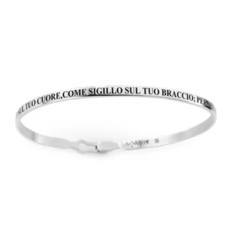 Bracciale Amen Cantico dei Cantici Rodio SC001-M