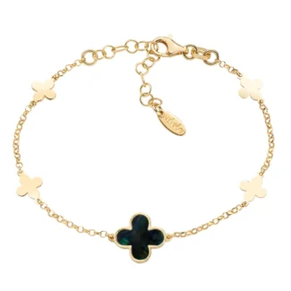 Bracciale Amen Fiori di Madreperla Nera BRFIMPGN2