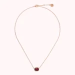 Collana Catena Forzatina Bronzallure Prisma Gem Baguette Bordeaux WSBZ02465.BRD panoramica
