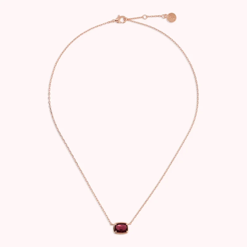 Collana Catena Forzatina Bronzallure Prisma Gem Baguette Bordeaux WSBZ02465.BRD panoramica