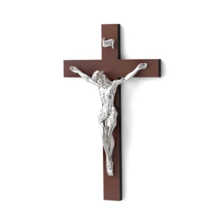 Crocefisso Acca Argenti Legno e Placcatura Argento 925 Ar 728 CR