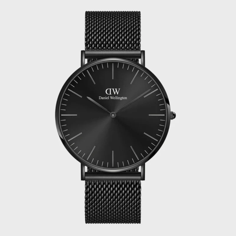 Orologio Daniel Wellington Classic Mesh Onyx Black Acciaio Nero e Cinturino Maglia Milanese DW00100632