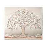 Quadro Decorativo Acca Argenti Albero della Vita Legno Argento e Cristalli Swarovski QD.90 50X60