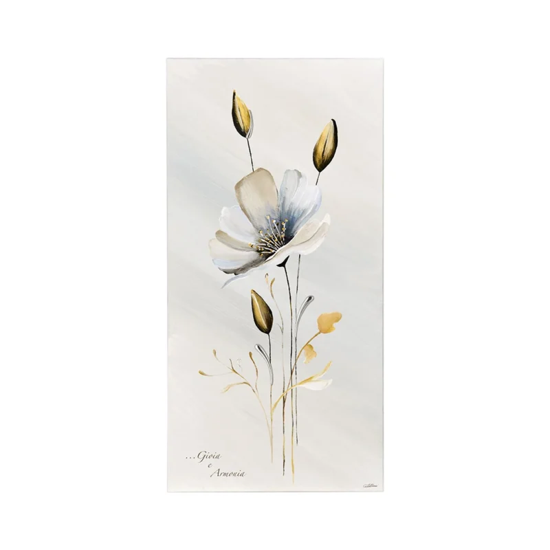 Quadro Decorativo Acca Argenti Gioia e Armonia Legno e Argento QD.712 25X50