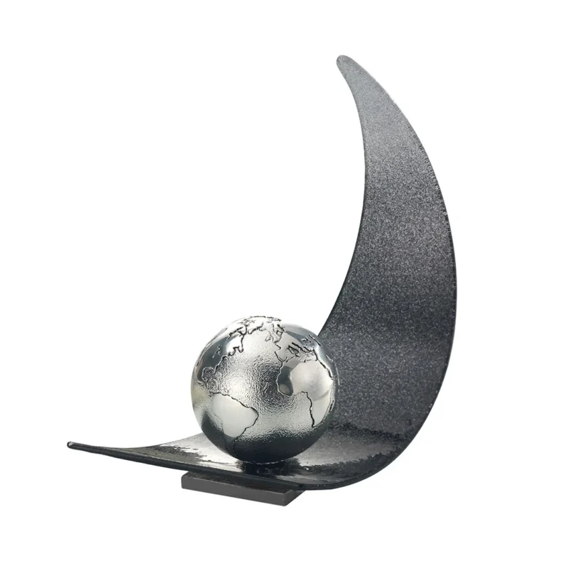 vela-acca-argenti-vetro-glitterato-con-emisfero-placcato-argento-925-ar-816-ve Vela Acca Argenti Vetro Glitterato con Emisfero Placcato Argento 925 AR 816 VE