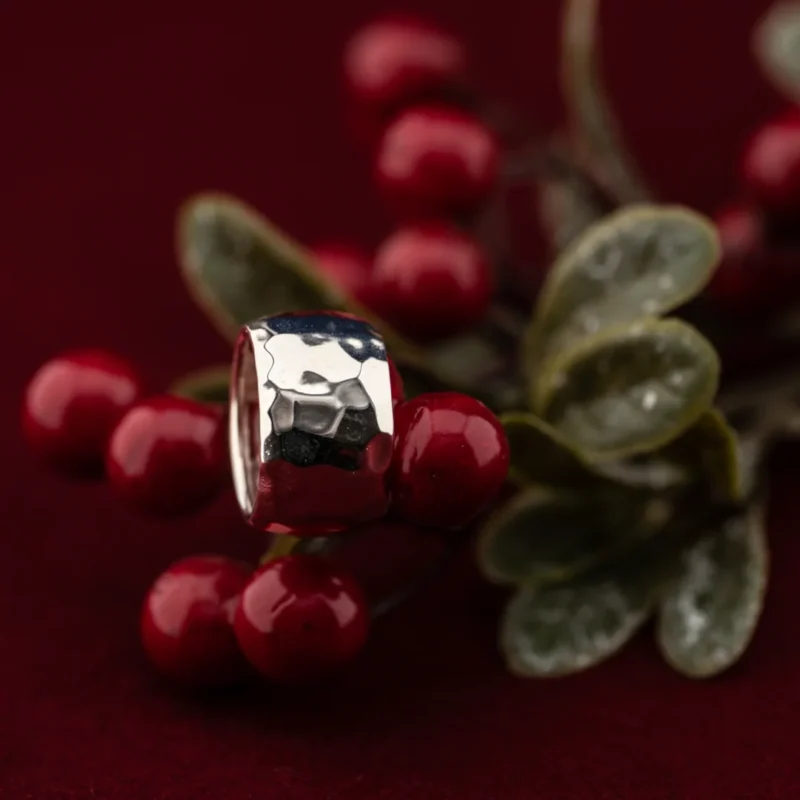 Anello Gioiello Fascia Bombata Opera Argenti Argento 925 ETR339