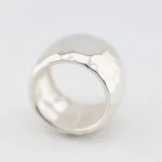 Anello Gioiello Fascia Bombata Opera Argenti Argento 925 ETR339 profilo