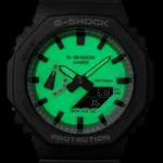 Orologio Casio G-Shock Analogico e Digitale Grigio Verde GA-2100HD-8AER fosforescente