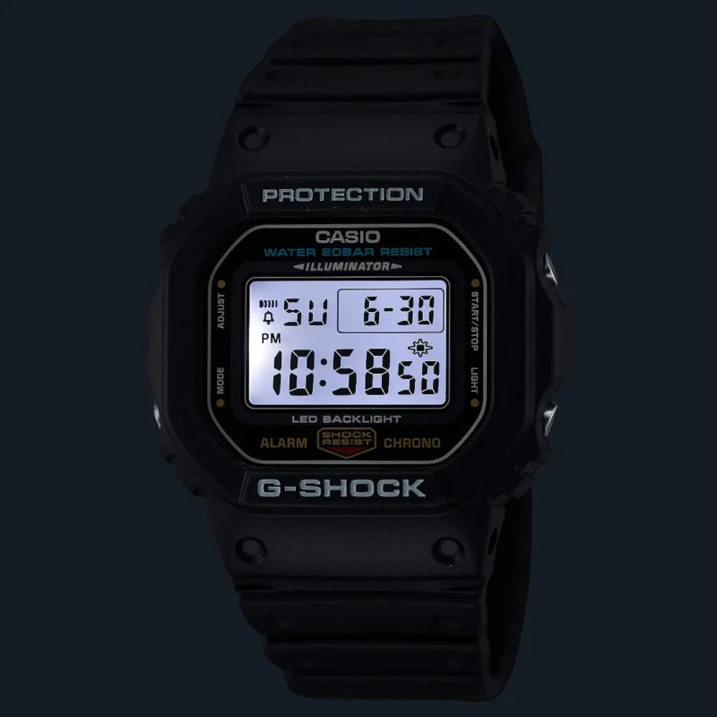 Orologio Casio G-Shock Nero DW-5600UE-1ER luce led