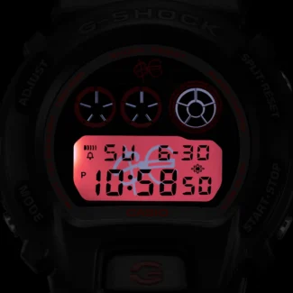 Orologio Casio G-Shock x Sfera Ebbasta Digitale Nero DW-6900SFE25-1ER schermo