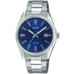 Orologio Casio Solo Tempo Cinturino Acciaio e Quadrante Blu MTP-1302PE-2AVEF