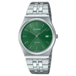 Orologio Casio Solo Tempo Cinturino e Cassa Acciaio Quadrante Verde MTP-B145D-3AVEF